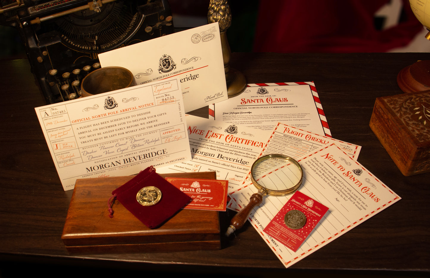 Luxury Authentic Personalised Santa Letter & Nice List Certificate 2025 + FREE extras (SOLD OUT)