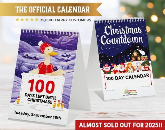 100 Day Christmas Countdown Official Calendar 2025