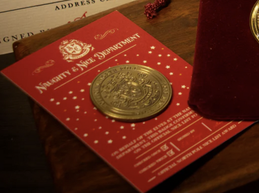 Santa's Official Christmas Countdown Helper Gold Badge (Extra Special)